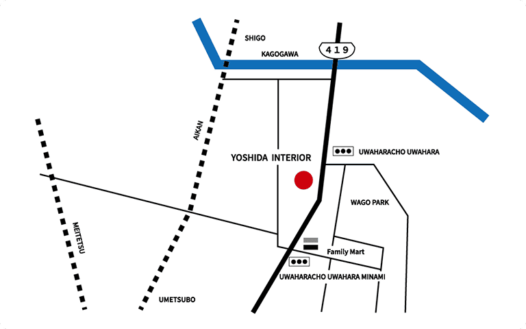 株式会社ヨシダインテリアの地図画像