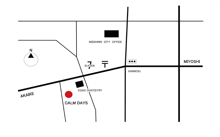 CALMDAYSの地図画像